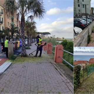 Ventimiglia, proseguono gli sfalci: interventi in diverse zone della città (Foto)