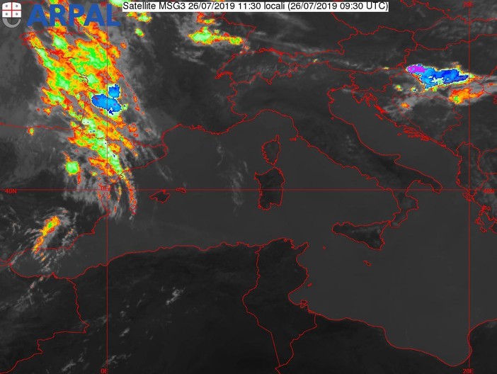 Maltempo: dopo il caldo dalle 18 di domani su tutta la Liguria allerta gialla per forti temporali