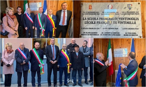 Scuola francese, Ventimiglia e Mentone firmano convenzione (Foto e video)