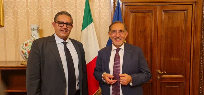 Il governatore Toti incontra il neo presidente del Senato Ignazio La Russa