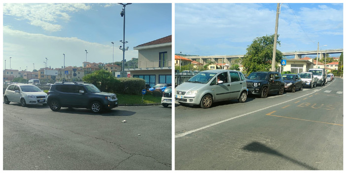 La potatura delle palme manda il traffico in tilt a Porto Maurizio