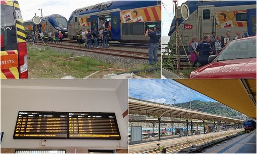 Ventimiglia, treno francese bloccato alle Calandre: passeggeri tratti in salvo (Foto)