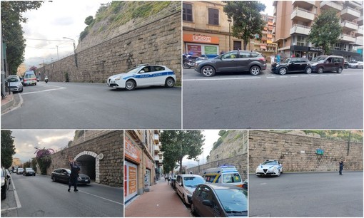 Ventimiglia, maxi tamponamento in corso Genova: strada chiusa e traffico in tilt (Foto)