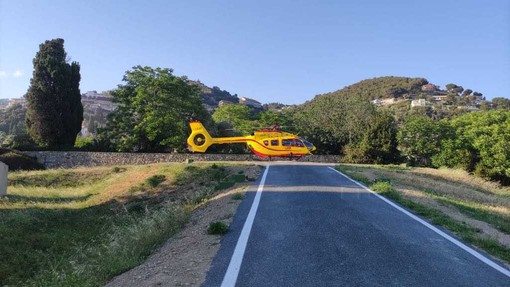Bordighera: lieve incidente durante un avvenimento sportivo, 17enne portato in elicottero all'ospedale