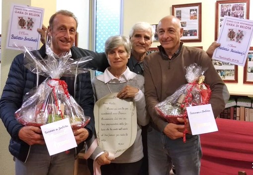 Ventimiglia: grande partecipazione alla gara di belota per beneficenza in ricordo di Franco Pirazzoli