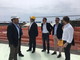 Bordighera: visita del Presidente della Regione Toti al cantiere della rotonda di Sant’Ampelio, lavori ultimati entro giugno