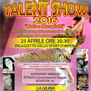 Imperia: tutto pronto per il secondo &quot;Talent Show Matteo Maragliotti&quot;. Appuntamento sabato alle 20.30 al Palazzetto dello Sport