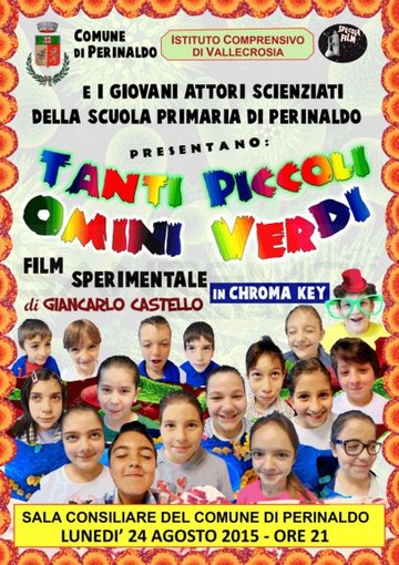 Perinaldo: grande successo per la prima del film 'Tanti piccoli uomini verdi', il film di Giancarlo Castello