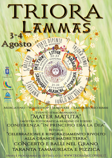 Triora: il 3 e 4 agosto si celebra la Madre Terra e i suoi doni con l’evento ‘Triora Lammas 2019’