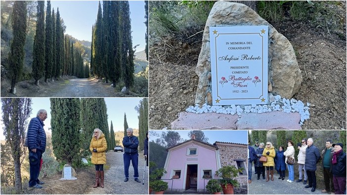 Ventimiglia dedica una targa a Roberto Anfossi nel parco di Sant'Antunin a Trucco (Foto e video)