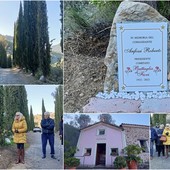 Ventimiglia dedica una targa a Roberto Anfossi nel parco di Sant'Antunin a Trucco (Foto e video)