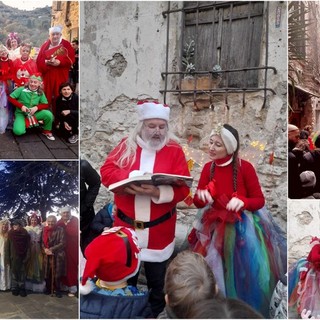 Spettacolo teatrale itinerante, 'Un Natale...da Sogno!' incanta il folto pubblico a Vallecrosia Alta (Foto)