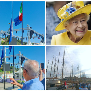 Imperia, Vele d'Epoca: lutto anche in banchina per la morte di Elisabetta IIº