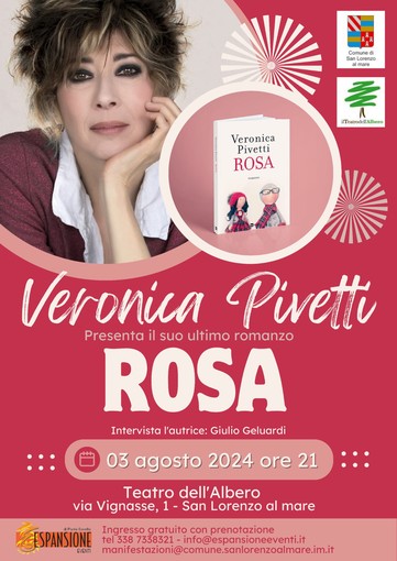 San Lorenzo al Mare, Veronica Pivetti protagonista al Teatro dell'Albero
