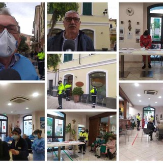 A Diano Marina si vaccinano gli under 80 senza prenotazione, &quot;Oltre 200 dosi al giorno, centri periferici migliore soluzione&quot; (foto e video)