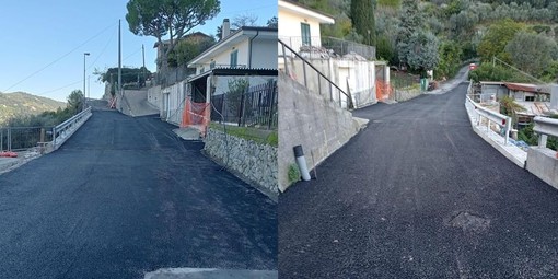 Ventimiglia, conclusi i lavori di messa in sicurezza: riapre via Due Camini