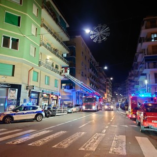 Sanremo, perdita d'acqua: sopralluogo dei vigili del fuoco (Foto)