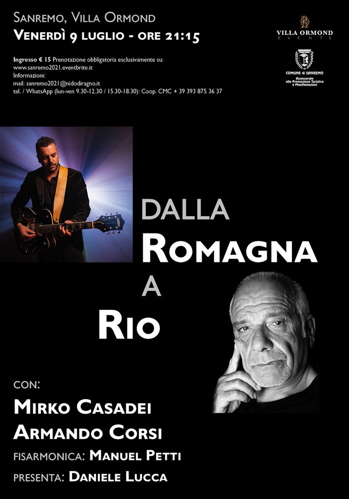 Sanremo: ‘Dalla Romagna a Rio’, ‘Un’Estate in Villa’ con Mirko Casadei e Armando Corsi