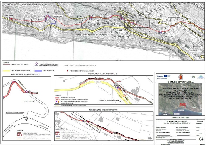 Ventimiglia, sistemazione di via Julia Augusta: approvato il progetto esecutivo