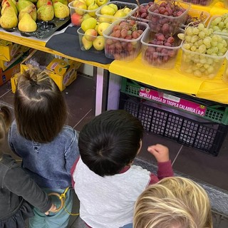 Sanremo, i bambini del nido d’infanzia “Villa Peppina” in visita al mercato annonario (foto)