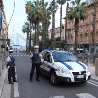 I varchi della Polizia Municipale in occasione delle manifestazioni sul porto