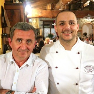 Vito con lo chef Giancarlo Borgo
