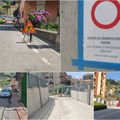 Ventimiglia, lavori in via San Secondo: tratto di strada chiuso al transito (Foto)