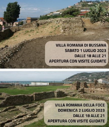 Sanremo: aperture straordinarie delle aree archeologiche di Bussana e della Foce