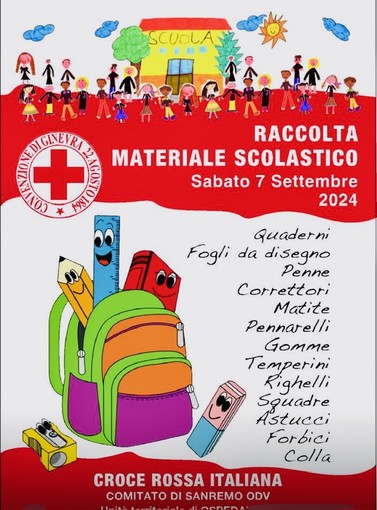 Torna l'iniziativa zaino rosso solidale , per raccogliere materiale scolastico da donare